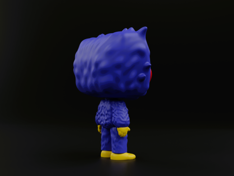 Huggy wuggy funko pop from the poppy playtime 3D Print Model