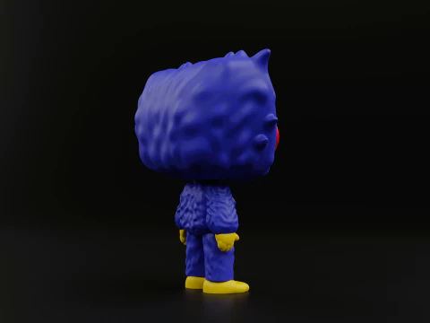 Huggy wuggy funko pop from the poppy playtime 3D Print Model