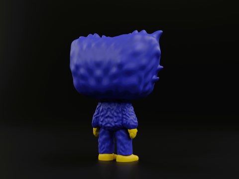 Huggy wuggy funko pop from the poppy playtime 3D Print Model
