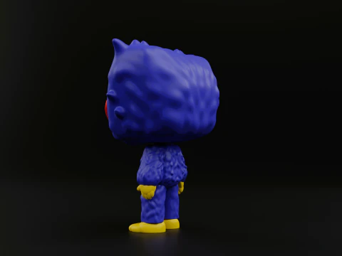 Huggy wuggy funko pop from the poppy playtime 3D Print Model