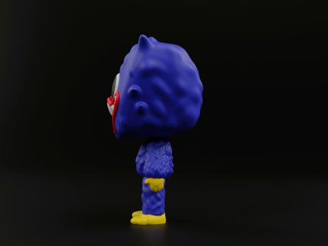 Huggy wuggy funko pop from the poppy playtime 3D Print Model