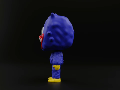 Huggy wuggy funko pop from the poppy playtime 3D Print Model