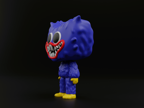 Huggy wuggy funko pop from the poppy playtime 3D Print Model