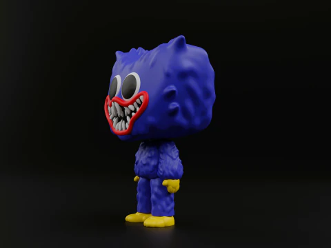 Huggy wuggy funko pop from the poppy playtime 3D Print Model