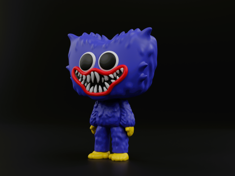 Huggy wuggy funko pop from the poppy playtime 3D Print Model