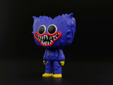 Huggy wuggy funko pop from the poppy playtime 3D Print Model