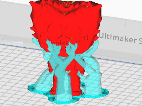 Huggy wuggy funko pop from the poppy playtime 3D Print Model