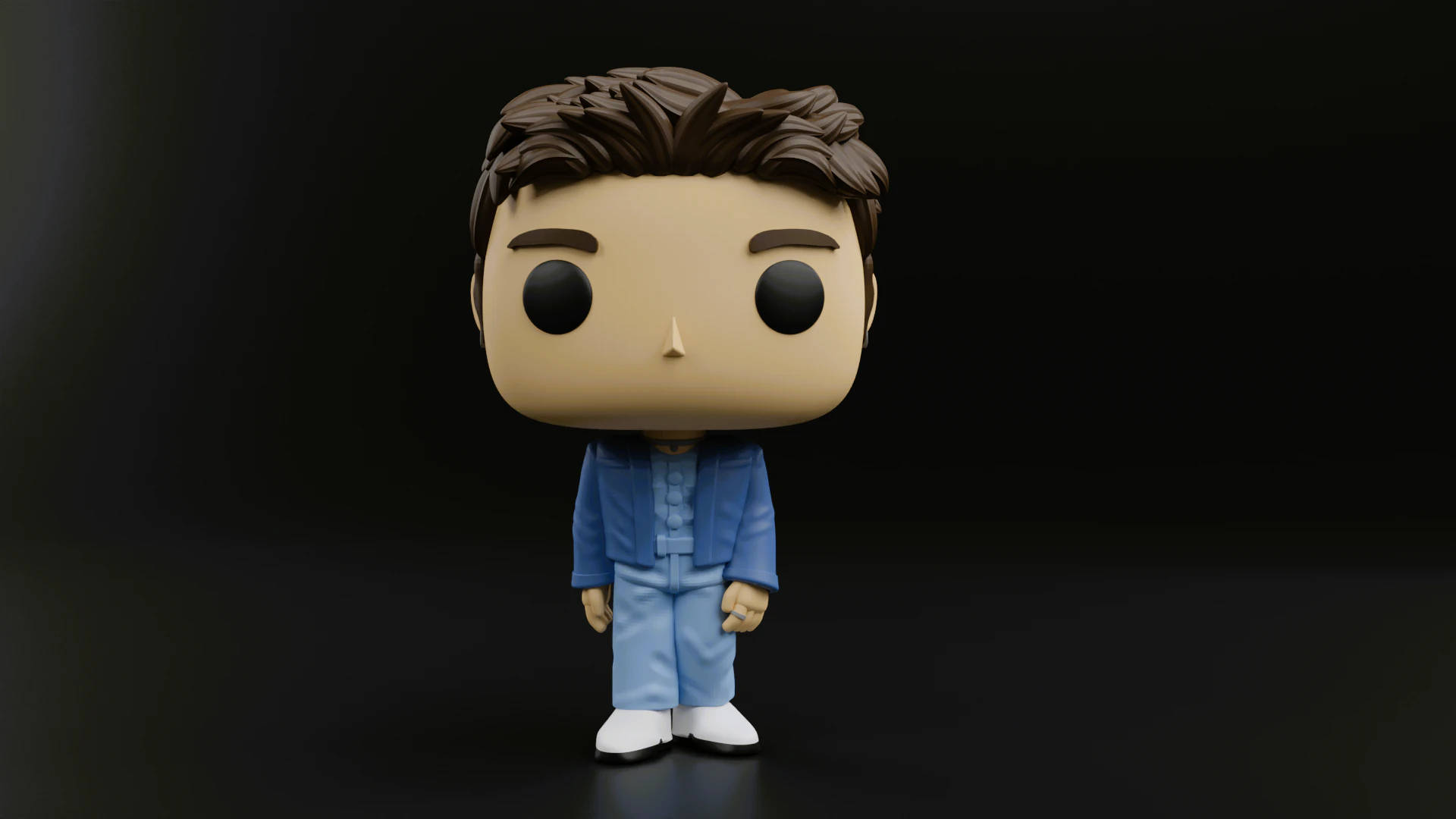 RM funko pop from bts 3D Print Model .c4d .max .obj .3ds .fbx .stl .blend 