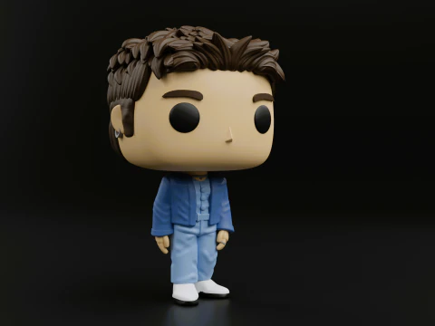 RM funko pop from bts 3D Print Model