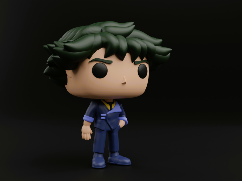 Spike Spiegel funko pop from the anime Cowboy Bebop 3Dプリントモデル