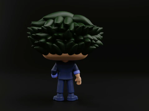 Spike Spiegel funko pop from the anime Cowboy Bebop 3D Print Model