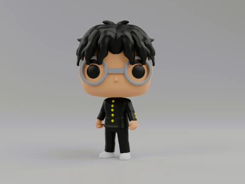 Okarun funko pop from Dandadan 3D Print Model