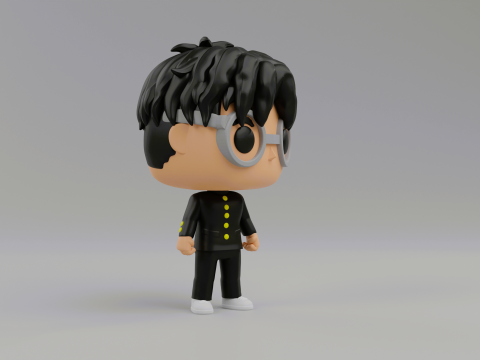 Okarun funko pop from Dandadan 3D 프린트 모델