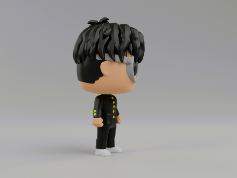 Okarun funko pop from Dandadan 3D 프린트 모델