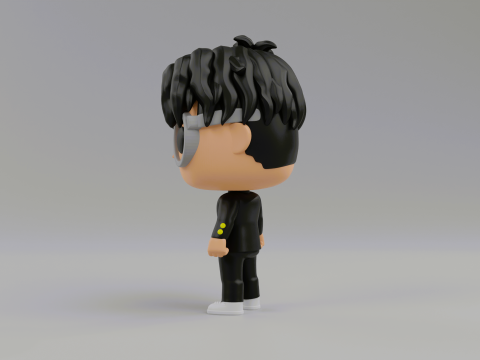 Okarun funko pop from Dandadan 3D 프린트 모델