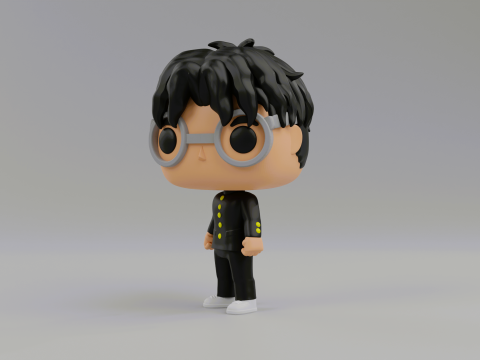 Okarun funko pop from Dandadan 3D 프린트 모델