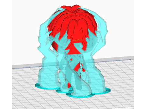 단다단의 오카룬 펀코 팝 3D 프린트 모델