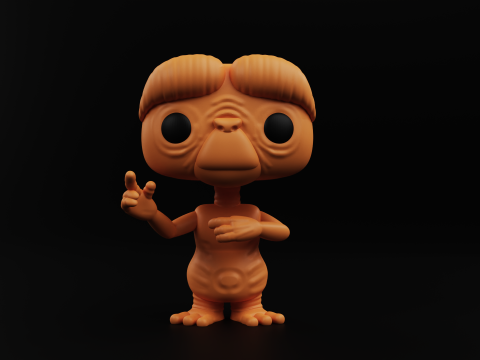 ET funko pop from the movie et the extra terrestrial 3Dプリントモデル