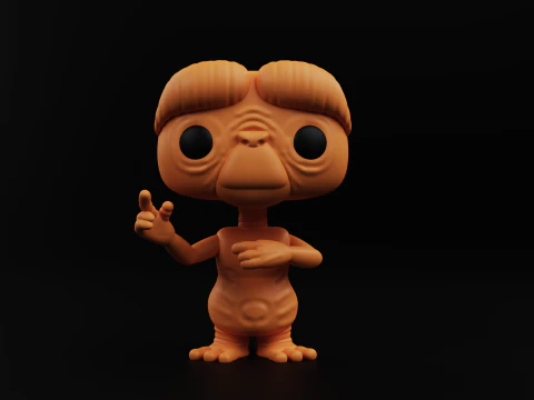 ET funko pop from the movie et the extra terrestrial 3D Print Model