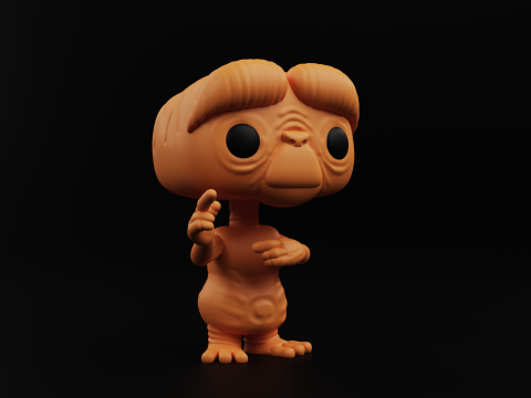 ET funko pop from the movie et the extra terrestrial Model do druku 3D