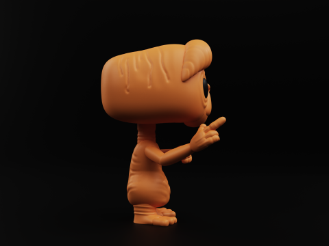 ET funko pop from the movie et the extra terrestrial Model do druku 3D