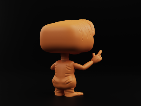 ET funko pop from the movie et the extra terrestrial Model do druku 3D