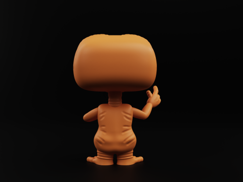 ET funko pop from the movie et the extra terrestrial Model do druku 3D