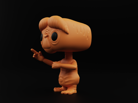 ET funko pop from the movie et the extra terrestrial Model do druku 3D