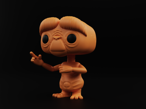 ET funko pop from the movie et the extra terrestrial Model do druku 3D