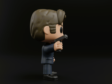 Fox Mulder funko pop from the X files Model do druku 3D