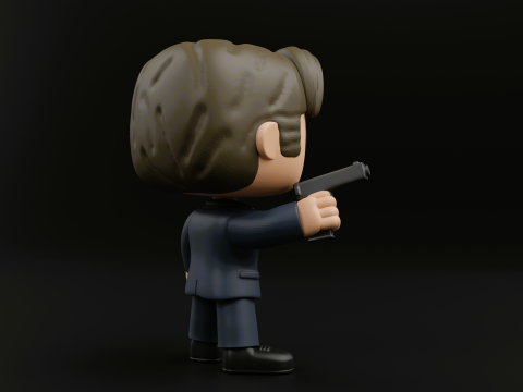 Fox Mulder funko pop from the X files Model do druku 3D