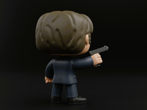Fox Mulder funko pop from the X files Model do druku 3D