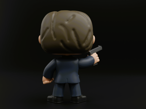 Fox Mulder funko pop from the X files Model do druku 3D