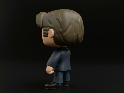 Fox Mulder funko pop from the X files Model do druku 3D