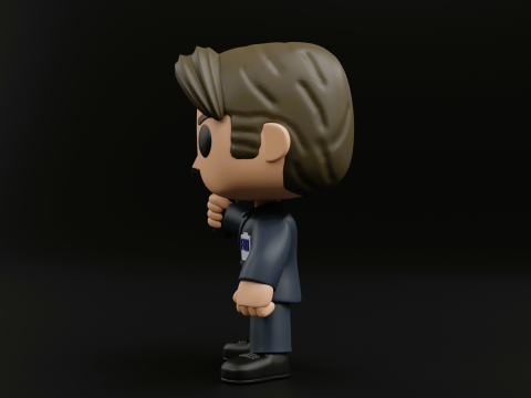 Fox Mulder funko pop from the X files Model do druku 3D