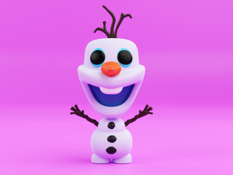 Olaf funko pop from the movie frozen 3Dプリントモデル