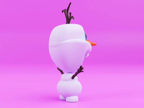 Olaf funko pop from the movie frozen 3D Print Model