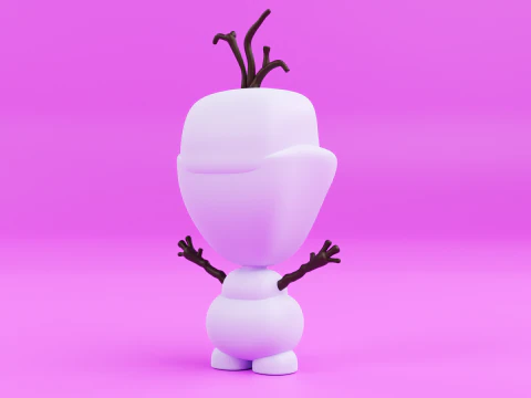 Olaf funko pop from the movie frozen 3D Print Model