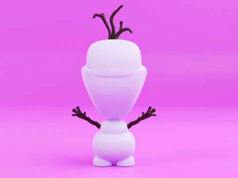 Olaf funko pop from the movie frozen 3D Print Model