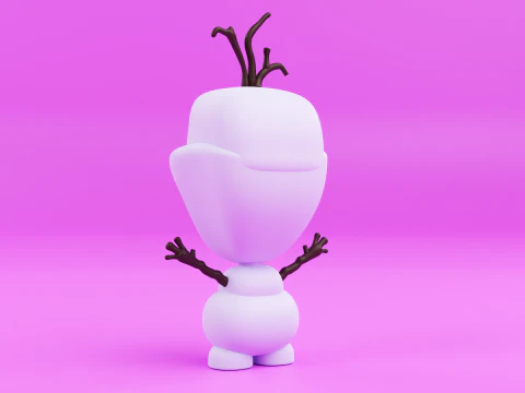 Olaf funko pop from the movie frozen 3D Print Model