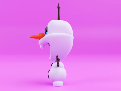Olaf funko pop from the movie frozen 3D Print Model