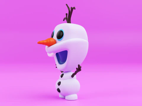 Olaf funko pop from the movie frozen 3D Print Model