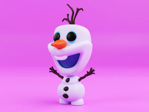 Olaf funko pop from the movie frozen 3D Print Model