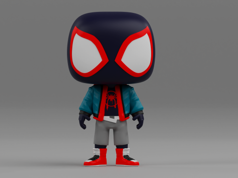 Miles Morales funko pop from the marvel universe 3Dプリントモデル