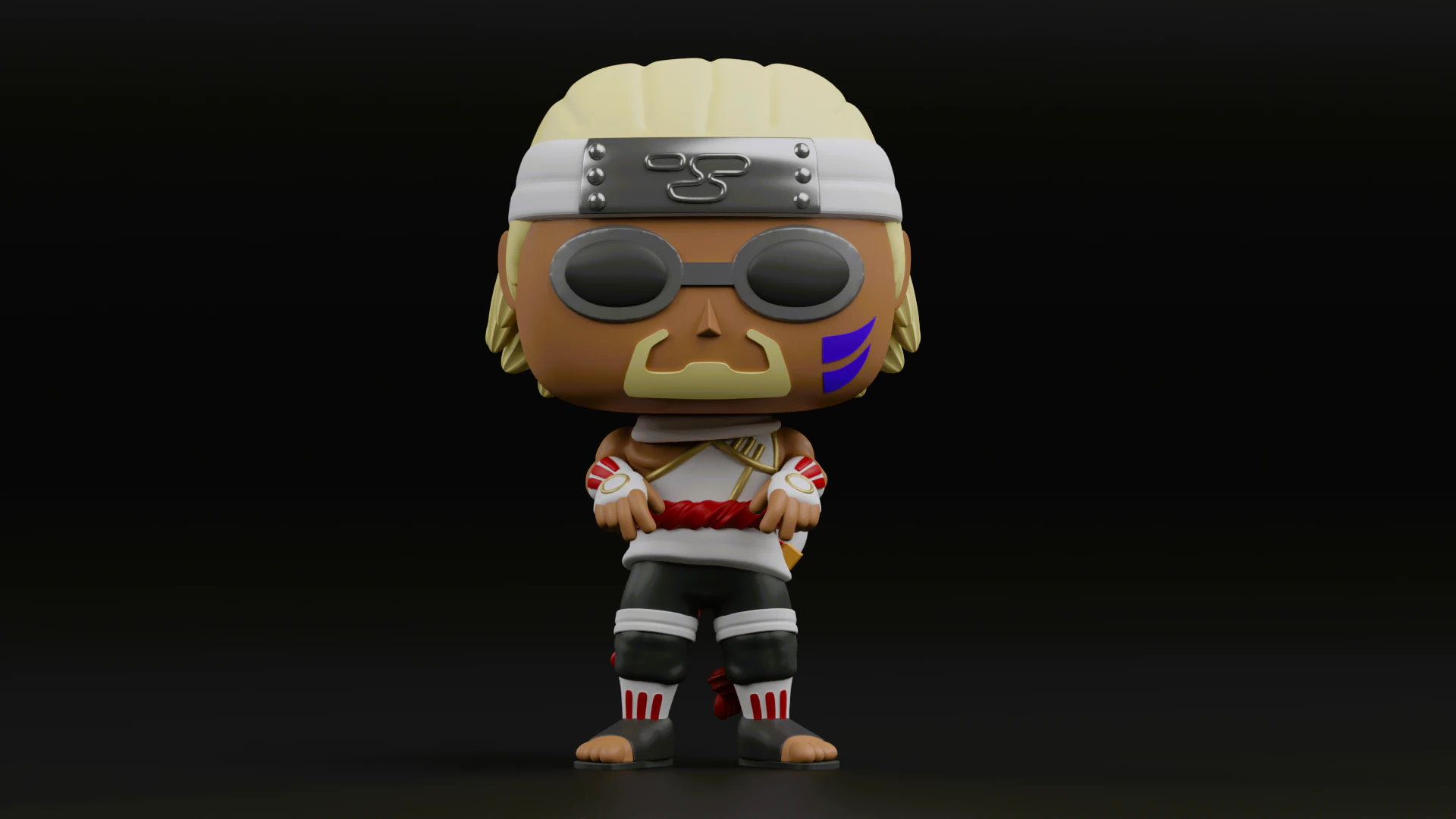 Killer B funko pop from naruto shippuden 3D Print Model .c4d .max .obj .3ds .fbx .stl .blend 
