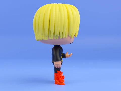 Sanji funko pop from the anime one piece 3D Print Model
