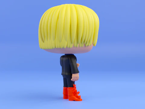 Sanji funko pop from the anime one piece 3D Print Model