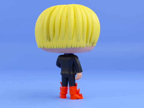 Sanji funko pop from the anime one piece 3D Print Model