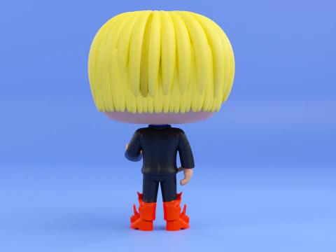 Sanji funko pop from the anime one piece 3D Print Model