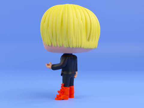 Sanji funko pop from the anime one piece 3D Print Model